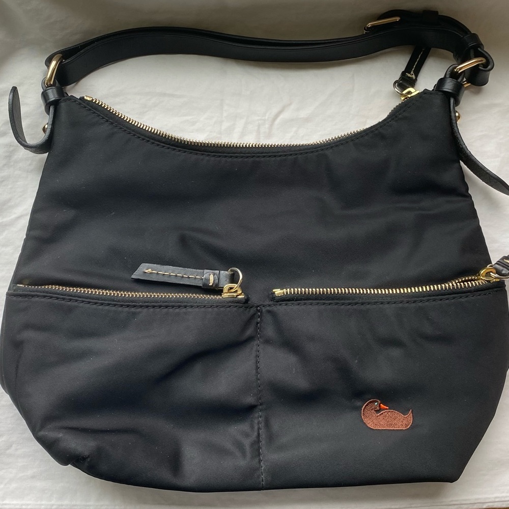 Black nylon Dooney & Bourke purse